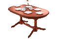 Mnchen asztal antik calvados 60.000Ft Mrete: 155X97+2X41cm.